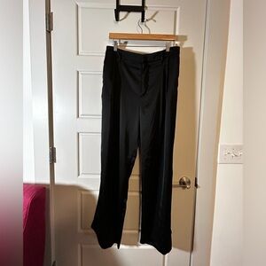 Gap Satin Easy Trousers Elegant Black Women's Pants